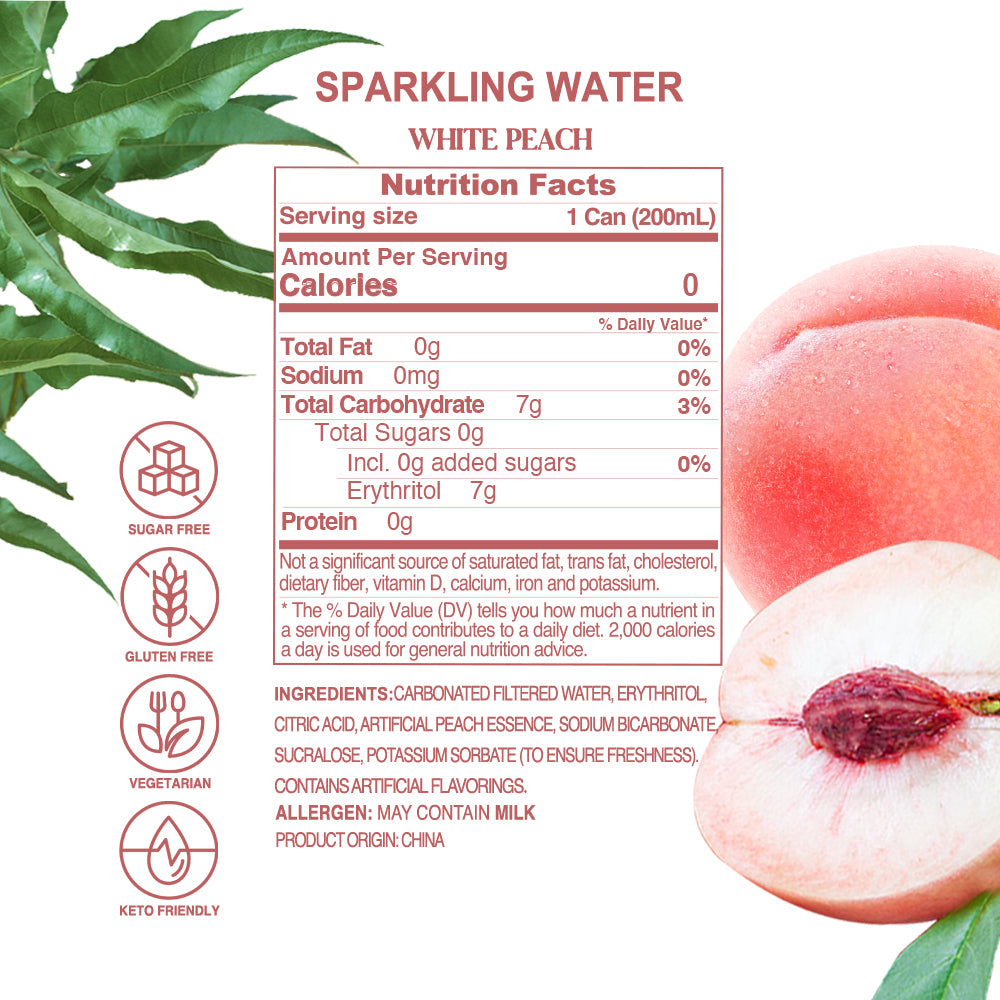 White Peach Mini Can**